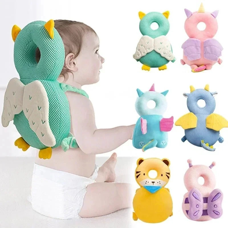 Pink Rabbit Baby Head Protection Backpack