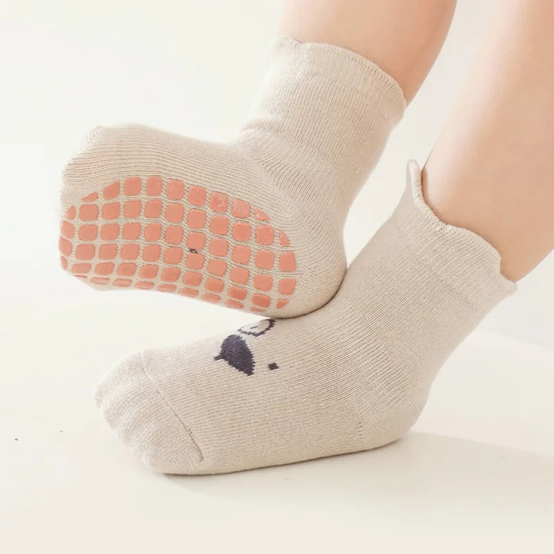 Non-Slip Adorable Floor Socks 0-5 y/o - 3 Pairs