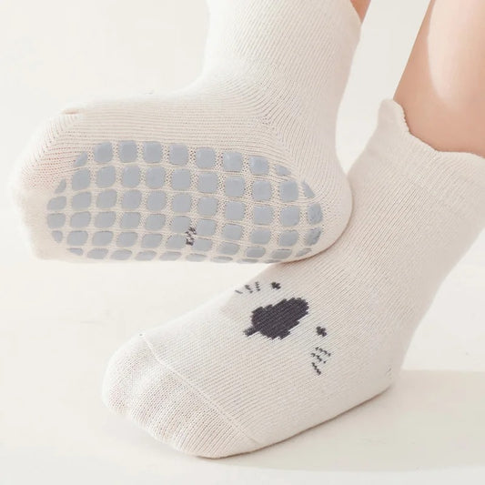 Non-Slip Adorable Floor Socks 0-5 y/o - 3 Pairs